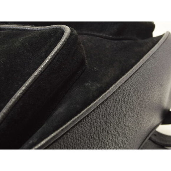 GUCCI Bamboo Backpack Suede Black - Picture 6 of 12